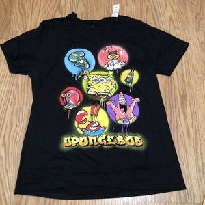 Nickelodeon SpongeBob SquarePants & Friends Men's Graphic Tee Size M Short Sleev